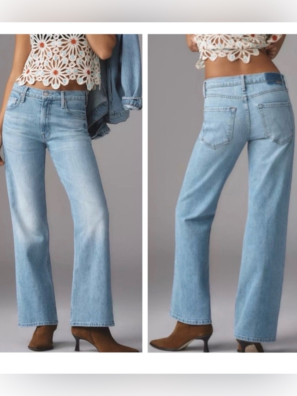 Mother NWOT $258 The Bookie Flood Jean